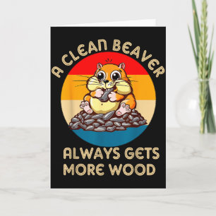 Carte Blague pour adultes sur la marmotte Une castor pro