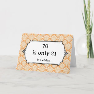 Carte Blague scientifique drôle et impertinente pour 70e