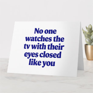 Carte Blague télé pour la fête des pères Cadeau de papa