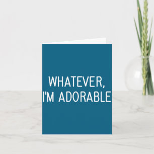 Carte Blagues adorables quoi que ce soit drôles citation