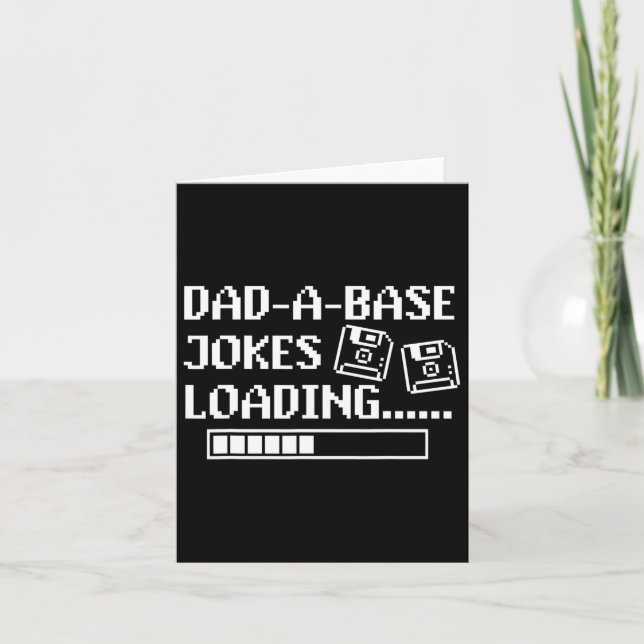 Carte Blagues de Papa de Base Chargement Rétro Drôle Gên (Devant)