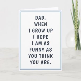 Carte Blagues de papa hilarantes anniversaire fête des p