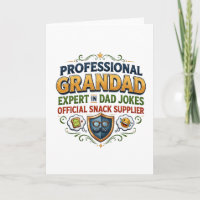 Blagues et snacks de grand-père professionnel
