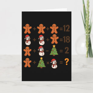 Carte Blagues mathématiques 67 ordre opération Noël Math