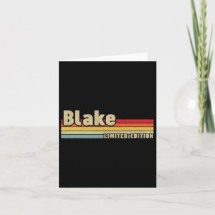 Carte Blake Nom du cadeau Anniversaire Personnalisé Funn