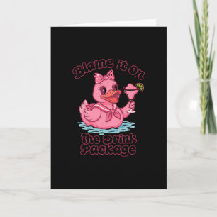 Carte Blâmez Le Forfait Boisson Vacances Croisière Drin