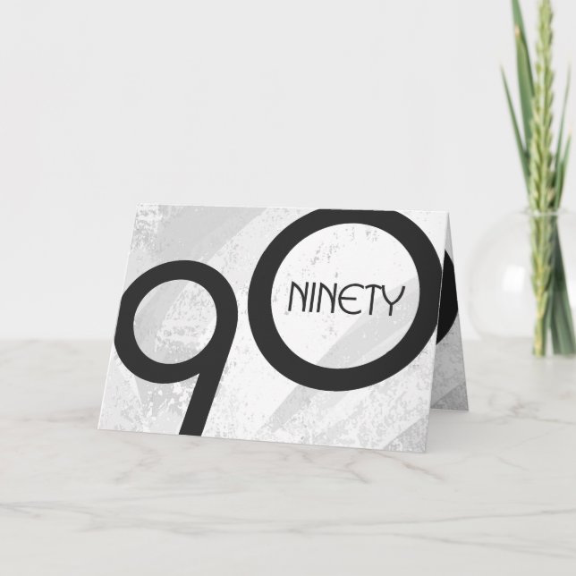 Carte Blanc 90 Décennie Anniversaire (Devant)