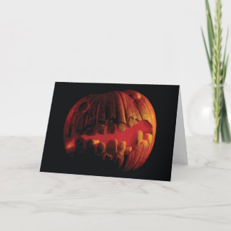 Carte Blanc de Halloween Jack-o'-lantern à l'intérieur