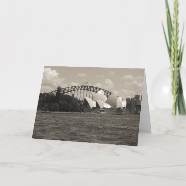 Carte blanc de noir de port de Sydney (Devant)