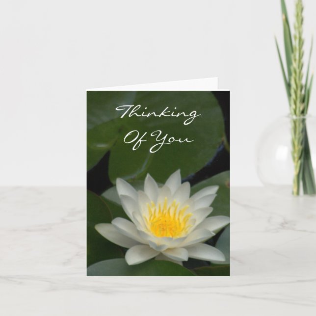 CARTE BLANC LOTUS BLOSSOM (Devant)