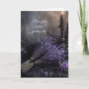 Carte Blanc Moody, Élégant Floral Lavande Éditable