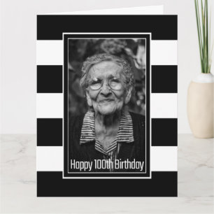 Carte Blanc Noir rayé 100e anniversaire