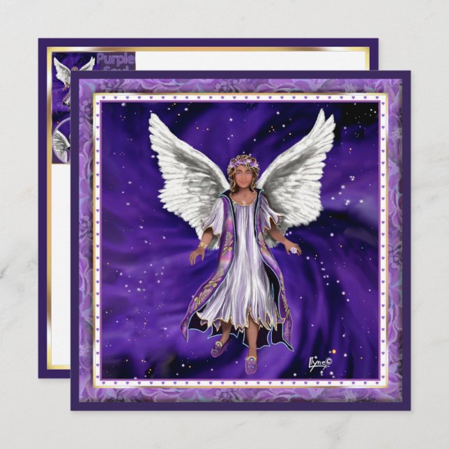 Carte blanche Âme Violette (Devant / Derrière)