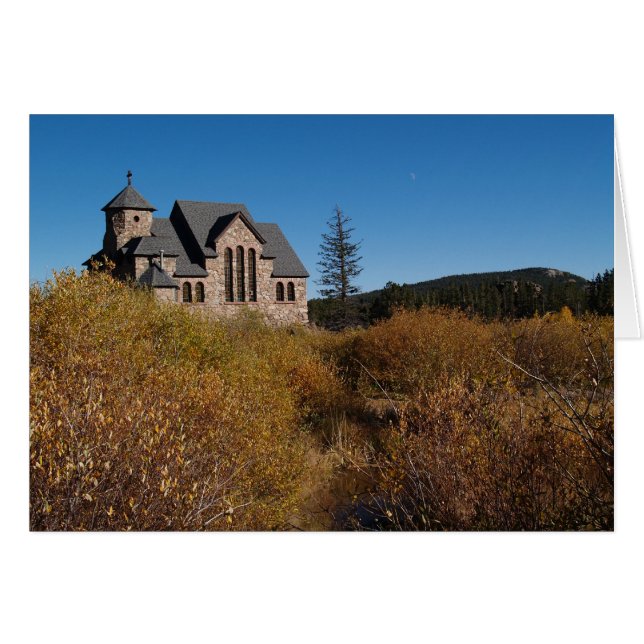 Carte blanche avec l'église historique Colorado (Devant Horizontal)