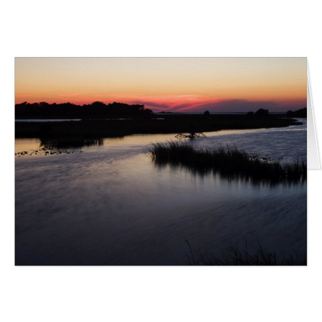Carte blanche Breezy Gulf Sunset (Devant horizontal)