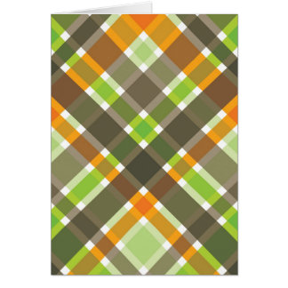 Carte blanche Brown Plaid Retro Orange