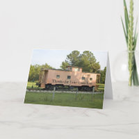 Carte blanche Caboose retraitée