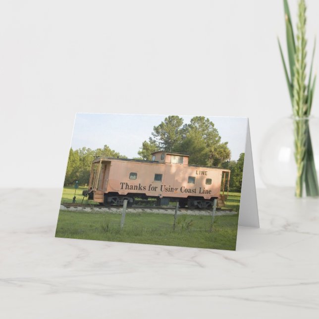 Carte blanche Caboose retraitée (Devant)