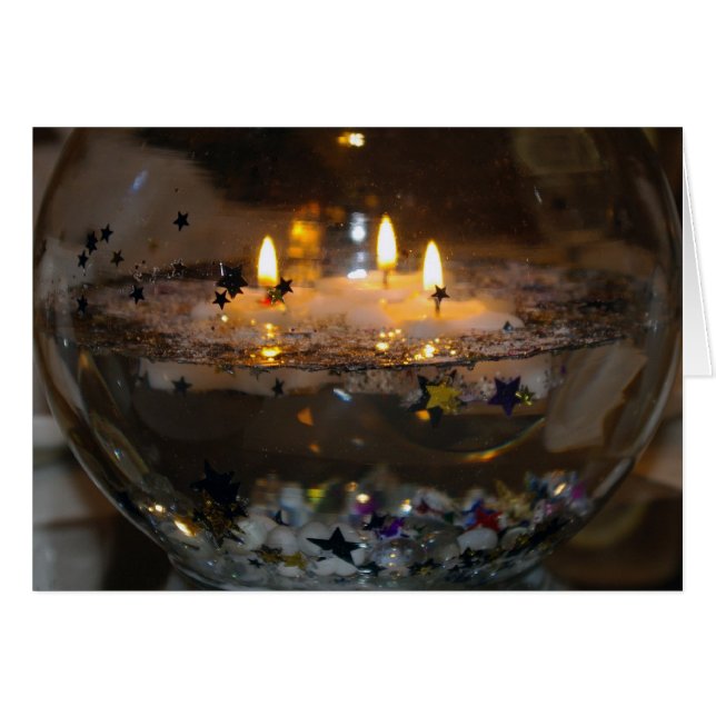 Carte blanche Chandelles flottantes (Devant Horizontal)