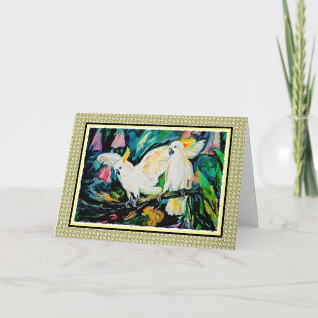 Carte blanche Cockatoo (Devant)