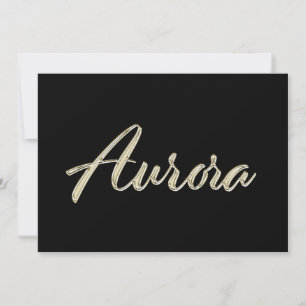 Carte blanche d'Aurora
