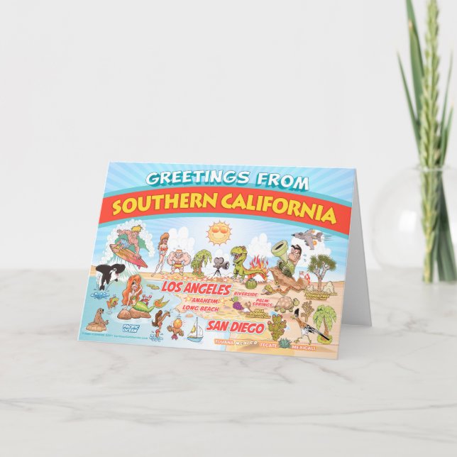 Carte blanche de Californie du Sud (Devant)