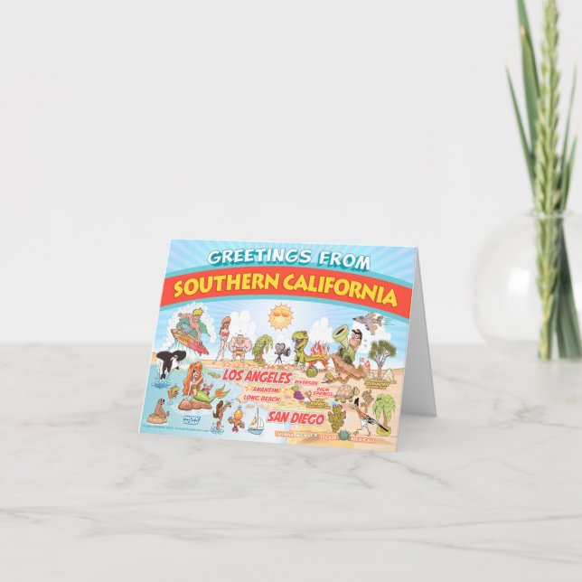 Carte blanche de Californie du Sud (Devant)