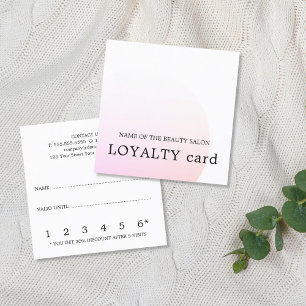 Carte blanche de fidélité de beauté de rose sim