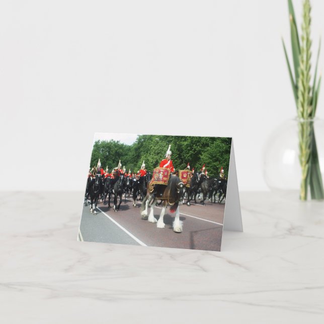 Carte blanche de la bande de cavalerie du ménage (Devant)