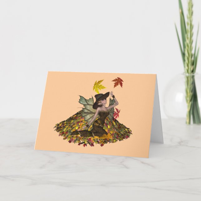 Carte blanche de la fleur d'automne KRW (Devant)