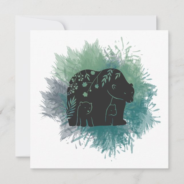 Carte blanche de la maman ours (Devant)