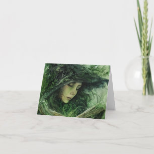 Carte blanche de sorcière verte