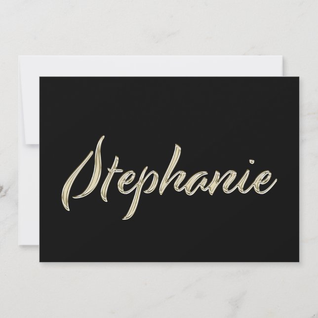 Carte blanche de Stephanie (Devant)