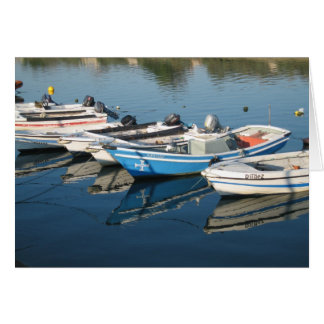 Carte blanche des bateaux amarrés