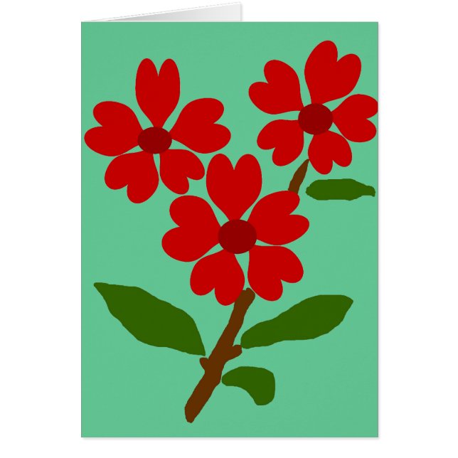 Carte blanche des fleurs du coeur (Devant)