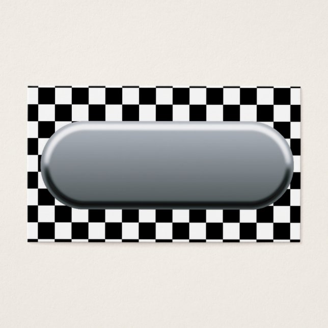 Carte blanche d'indicateur À damiers (Devant)