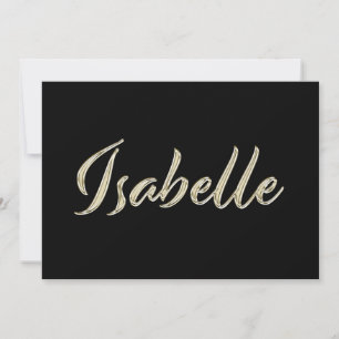 Carte blanche d'Isabelle