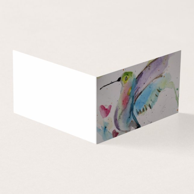 Carte blanche d'oiseau-de-mer Aquarelle (Outside)