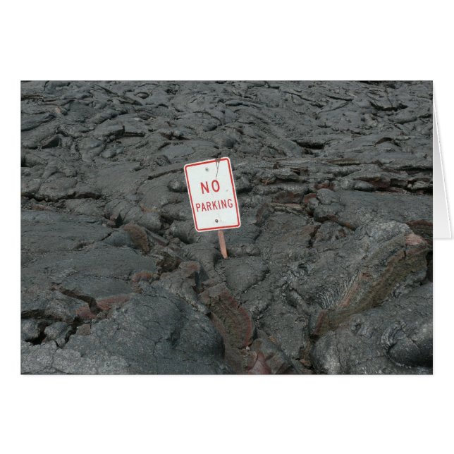 Carte blanche du parc national des volcans d'Hawai (Devant horizontal)