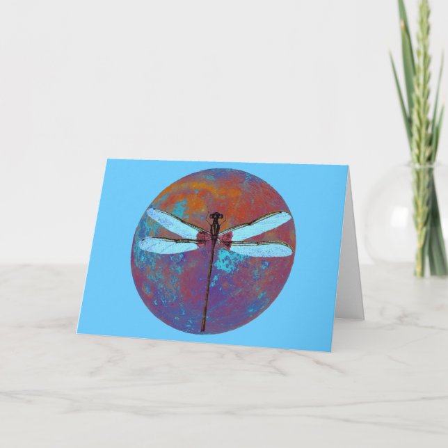 Carte blanche en vol de dragonfly (Devant)