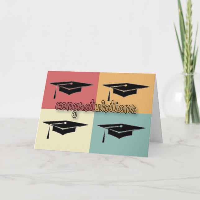 Carte blanche Félicitations pour la graduation (Devant)