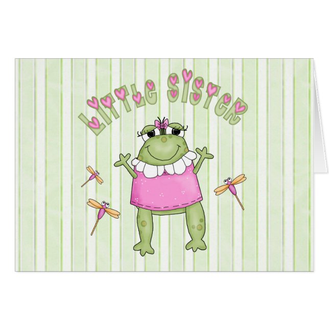 Carte blanche Froggie Little Sister (Devant Horizontal)
