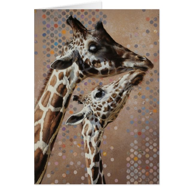 Carte blanche Giraffe par Andrew Denman (Devant)