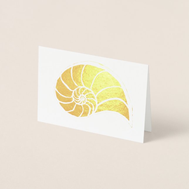 Carte blanche Gold Nautilus Shell (Devant)