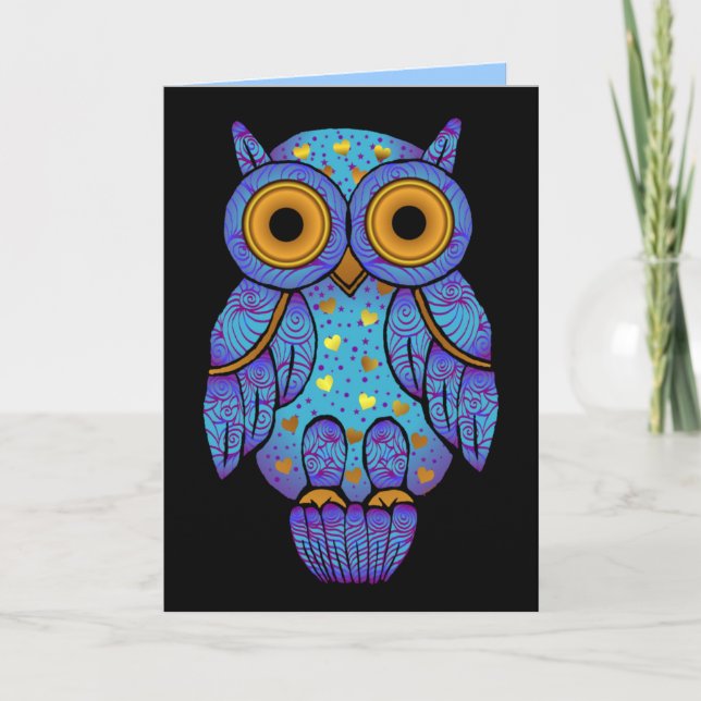 Carte blanche H00t Owl Midnight Madness (Devant)