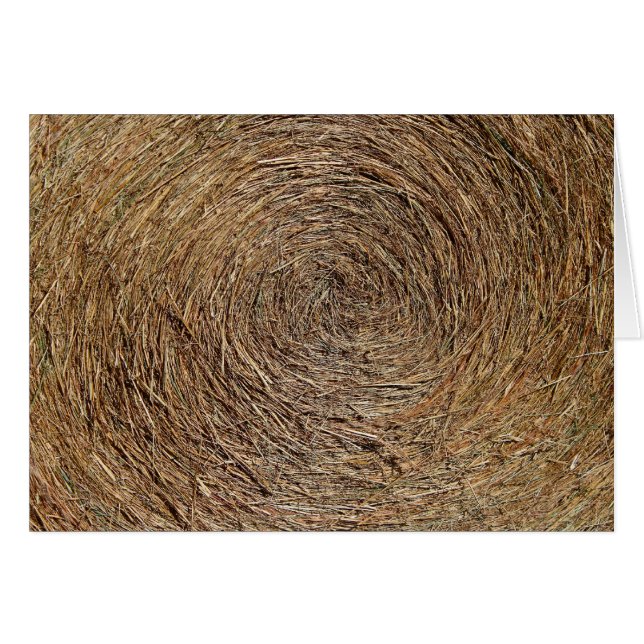 Carte blanche Hay Bale (Devant Horizontal)