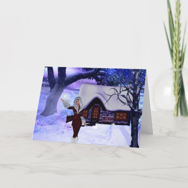 Carte blanche Imaginaire Winter Wonderland (Devant)