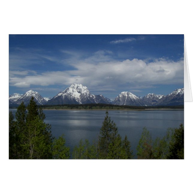 Carte blanche Jackson Lake Grand Teton (Devant horizontal)