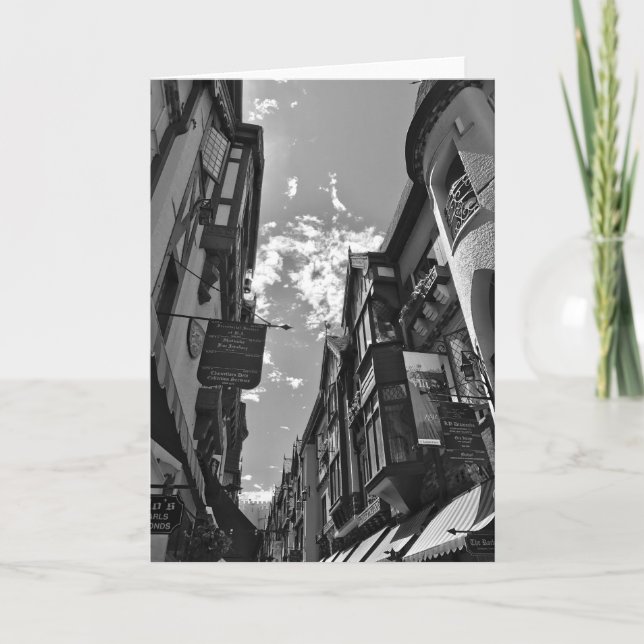 Carte blanche noire et blanche (Devant)