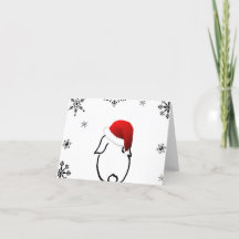 Carte blanche père Noël Bunny